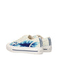 Beige Fabric Low Top Sneakers