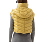 Yellow Polyamide Sleveless Jacket