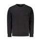 Black Cotton Men Sweatshirt