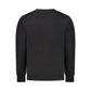 Black Cotton Men Sweatshirt