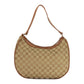 Beige Polyester Women Handbag