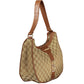 Beige Polyester Women Handbag
