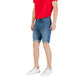 Blue Cotton Bermuda Shorts