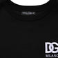 Black Cotton DG Logo Embroidery Top  T-shirt