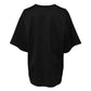 Black Cotton DG Logo Embroidery Top  T-shirt
