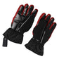 Black Red Nylon Wrist Length Mitten Gloves
