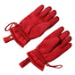 Red Viscose Motorcycle Biker Mitten Gloves