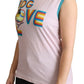 Multicolor DG Love Cotton Round Neck Tank Tops