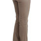 Beige Dress Skinny Slim Straight Chinos Pants