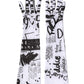 Black White DG Logo Elbow Length Mitten Gloves