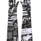 Black White DG Logo Elbow Length Mitten Gloves