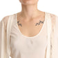 Off White Tank Lace Trim Cardigan Women Blouse Tops
