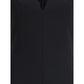Black Wool Casual Dress