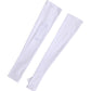 White Nylon Fingerless Elbow Length Mitten Gloves