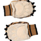 Brown Leopard Knitted Fur Wrist Mitten Gloves