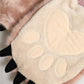 Brown Acrylic Knitted Fur Wrist Mitten Gloves