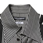 Black White Stripes Men MARTINI Dress Shirt