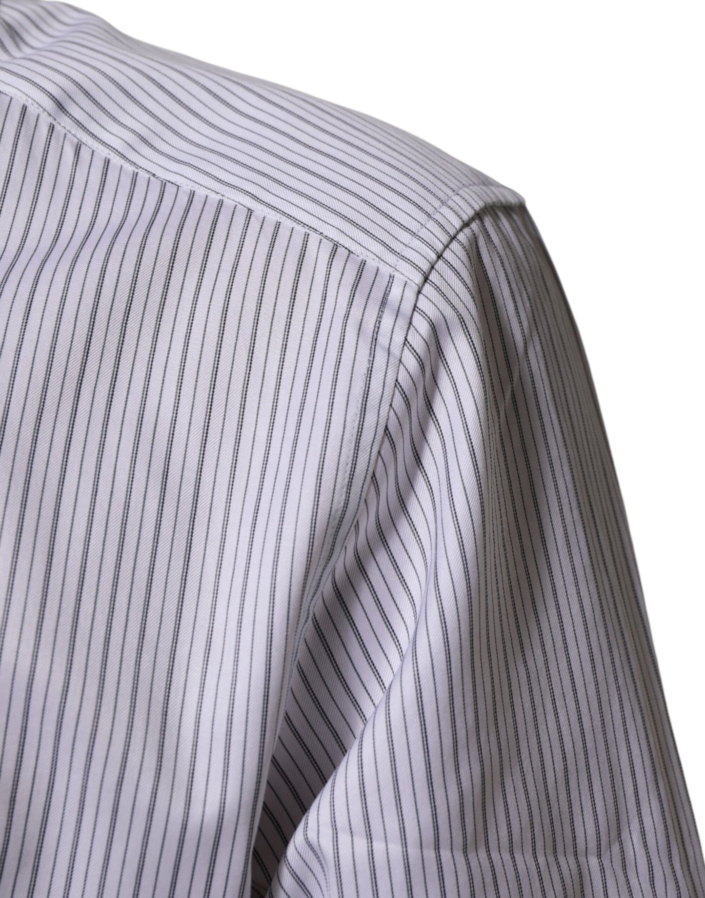 White Stripes Long Sleeves GOLD Dress Shirt