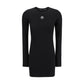 Black Cotton Casual Dress