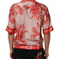 Red Corals Short Sleeves Collared Shirt