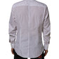 White Cotton Collared Men MARTINI Dress Shirt