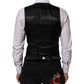 Black Wool Men Dress Formal Waistcoat Vest