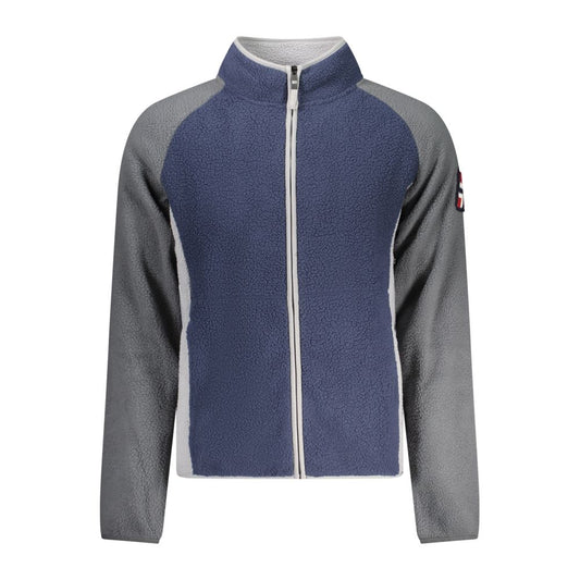 Blue Polyester Men Sweater