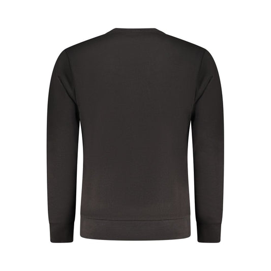 Black Cotton Men Sweater