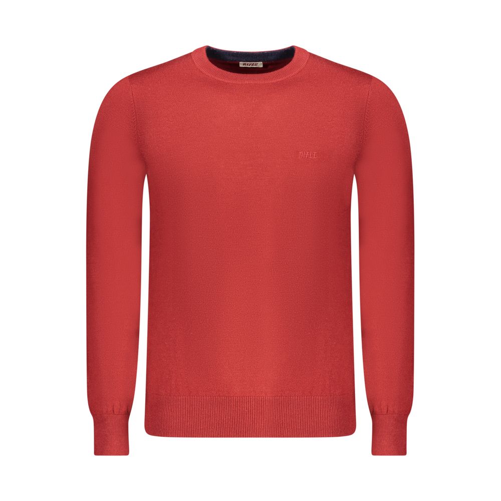 Red Wool Men Sweater