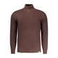 Brown Nylon Men Sweater