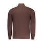 Brown Nylon Men Sweater