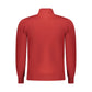 Red Polyester Men Sweater