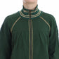 Green Mock Zip Cardigan Sweatshirt Sweater Jacket