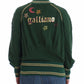 Green Mock Zip Cardigan Sweatshirt Sweater Jacket