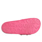 Pink Crystal Slides Sandals Beachwear Shoes