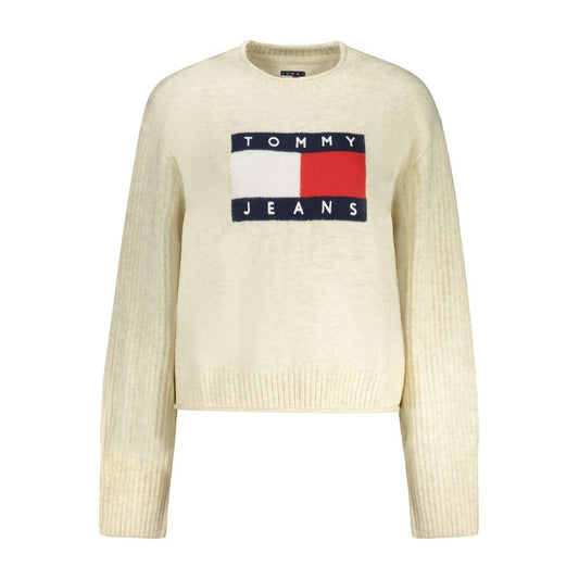 Beige Wool Women Sweater
