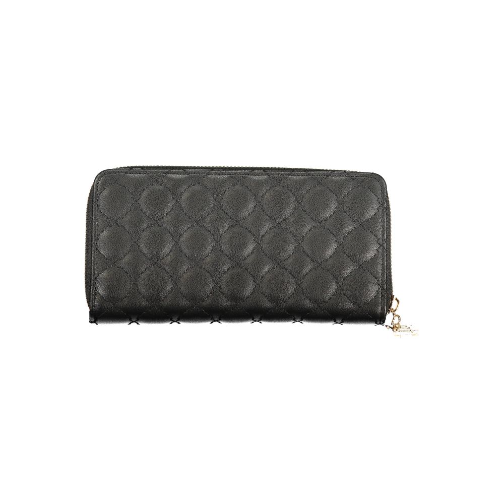 Black Polyurethane Women Wallet