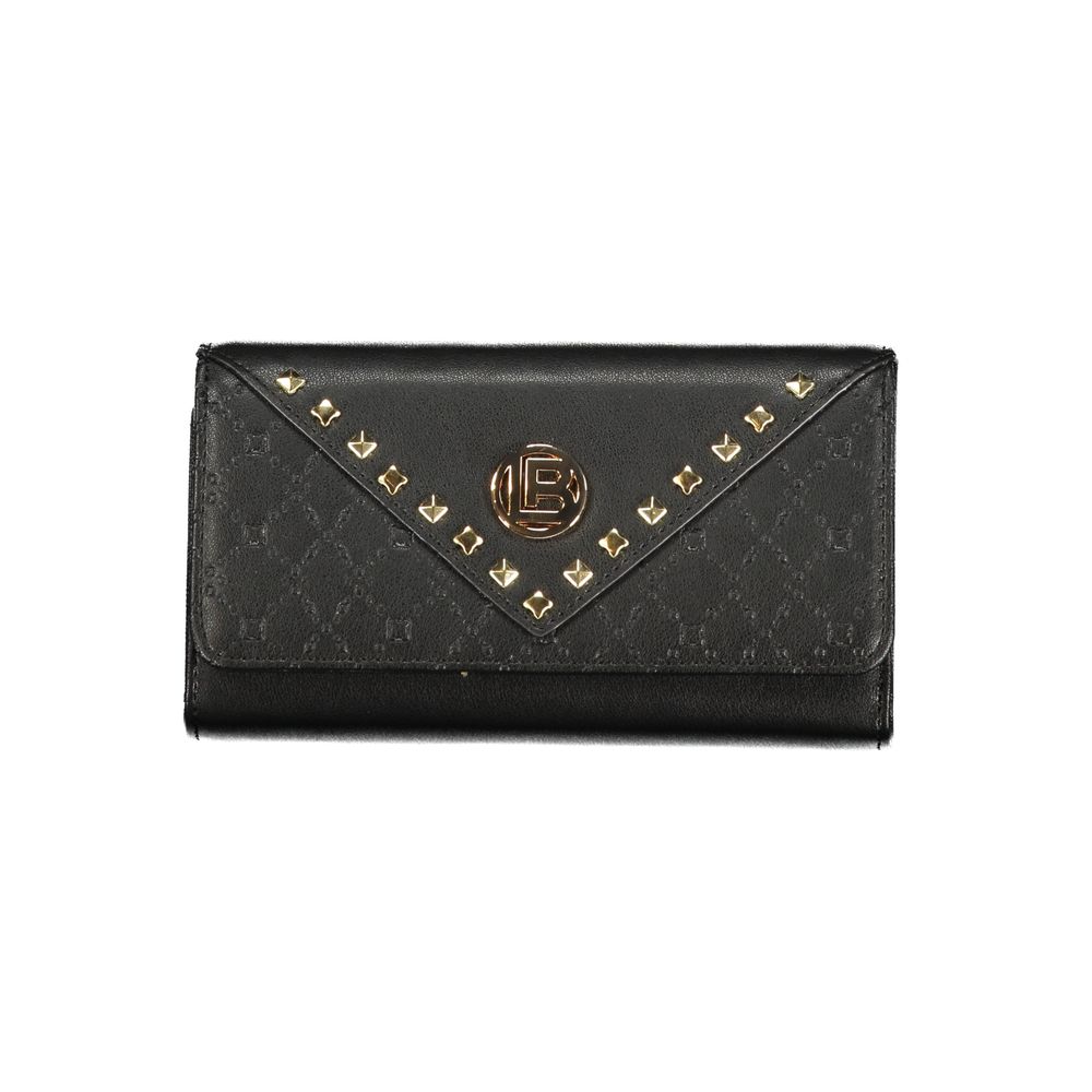 Black Polyurethane Women Wallet