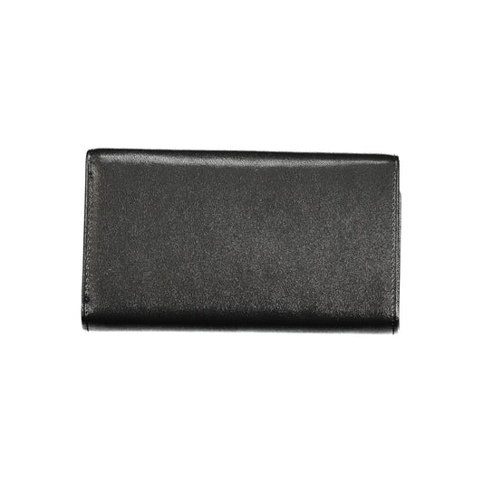 Black Polyurethane Women Wallet