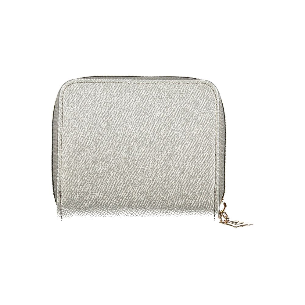 Grigio Polyurethane Women Wallet