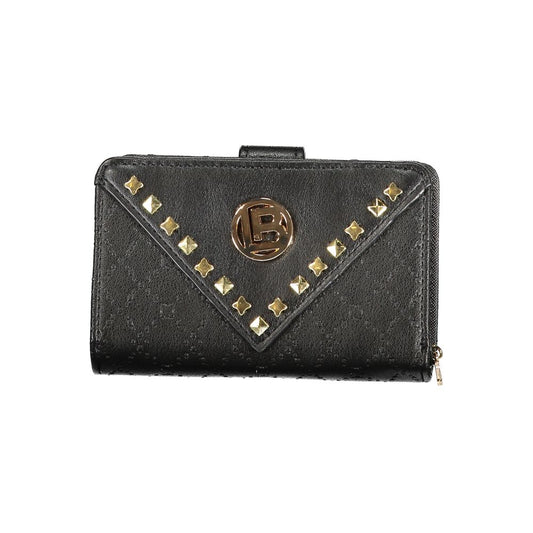Black Polyurethane Women Wallet