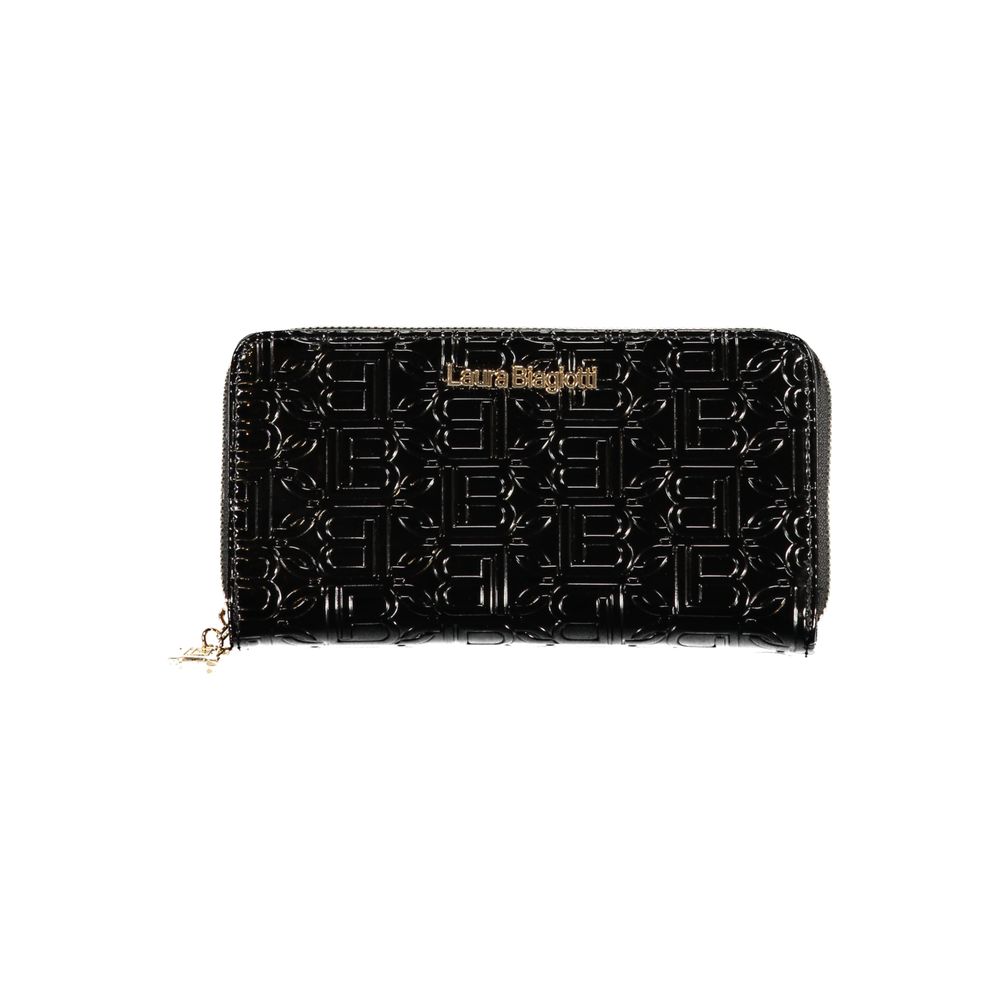 Nero Poliuretano Women Wallet