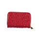 Red Polyurethane Women Wallet