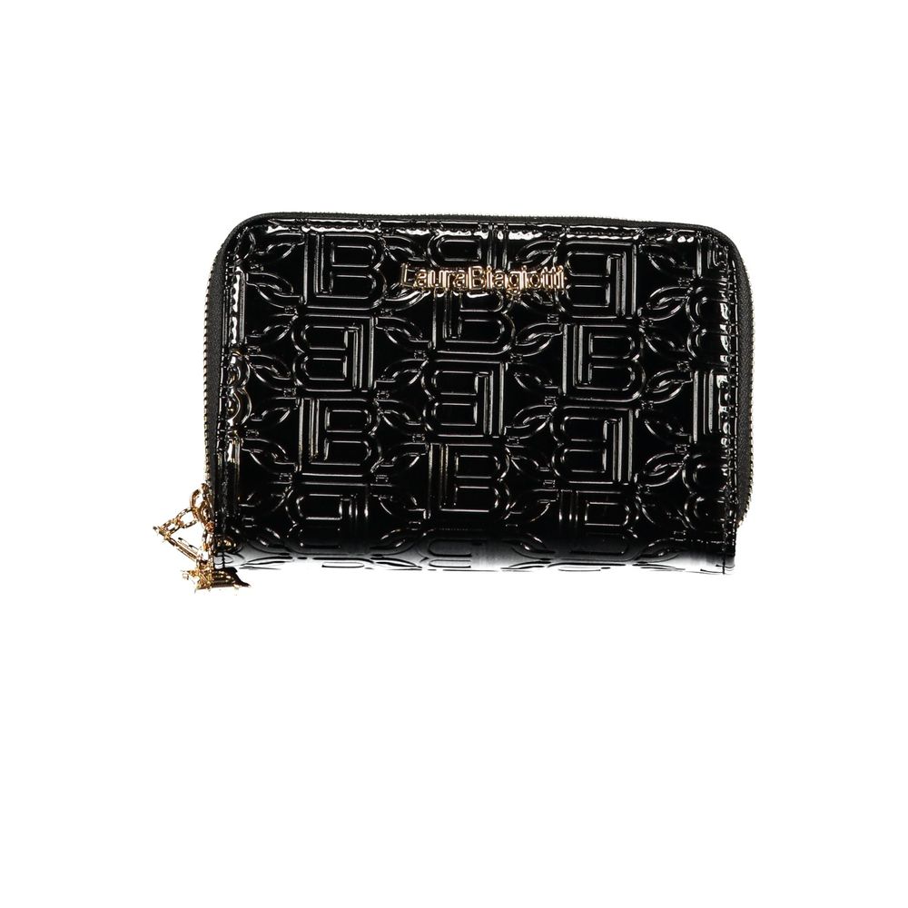 Nero Poliuretano Women Wallet
