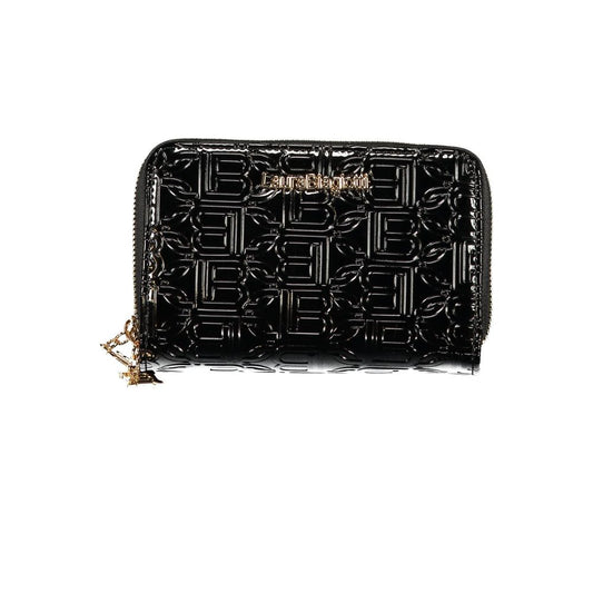 Nero Poliuretano Women Wallet