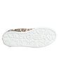 Brown Leather Leopard Low Top Sneakers Shoes