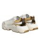 White Gold Daymaster Low Top Sneakers Shoes