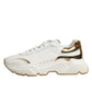 White Gold Daymaster Low Top Sneakers Shoes