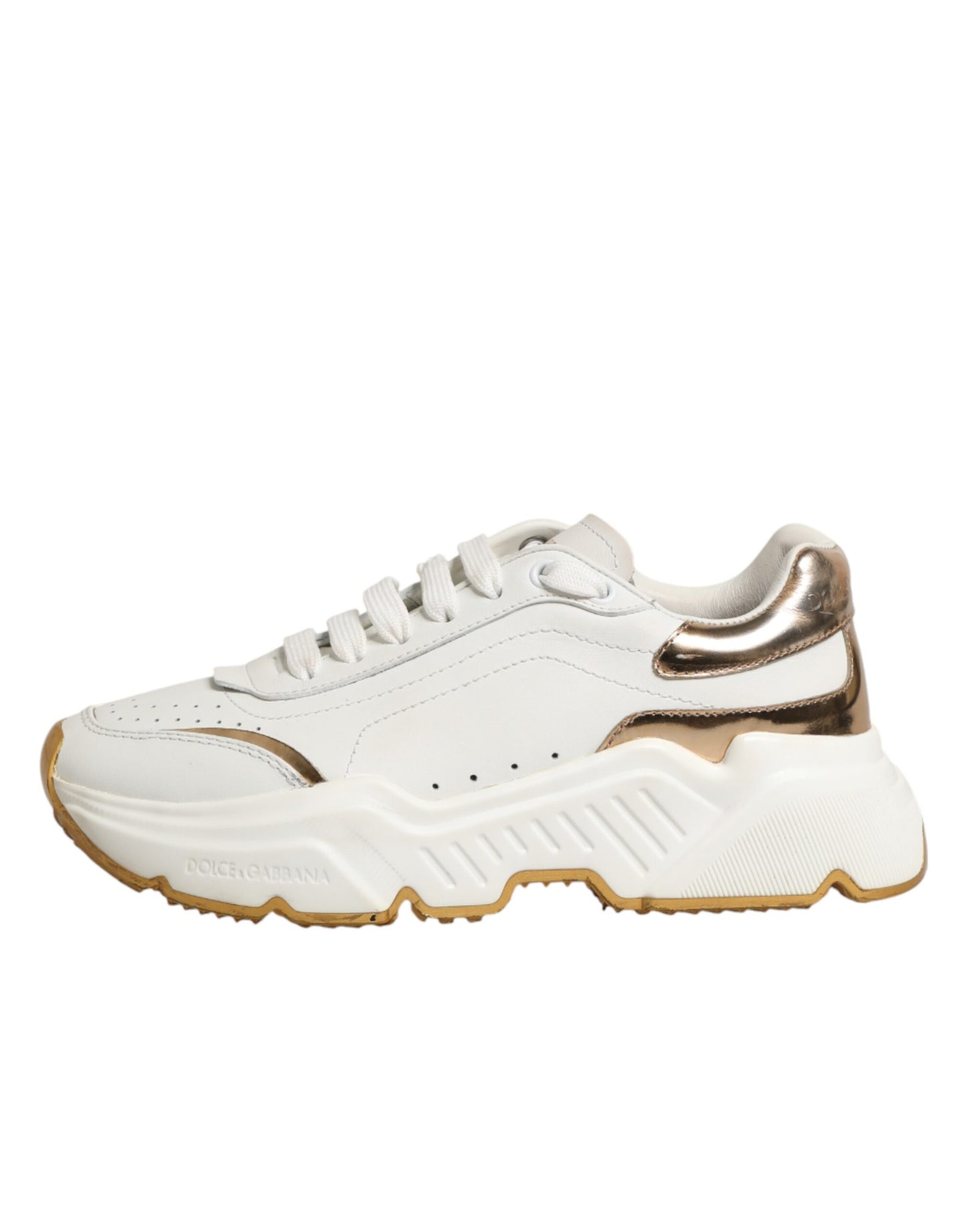 White Gold Daymaster Low Top Sneakers Shoes
