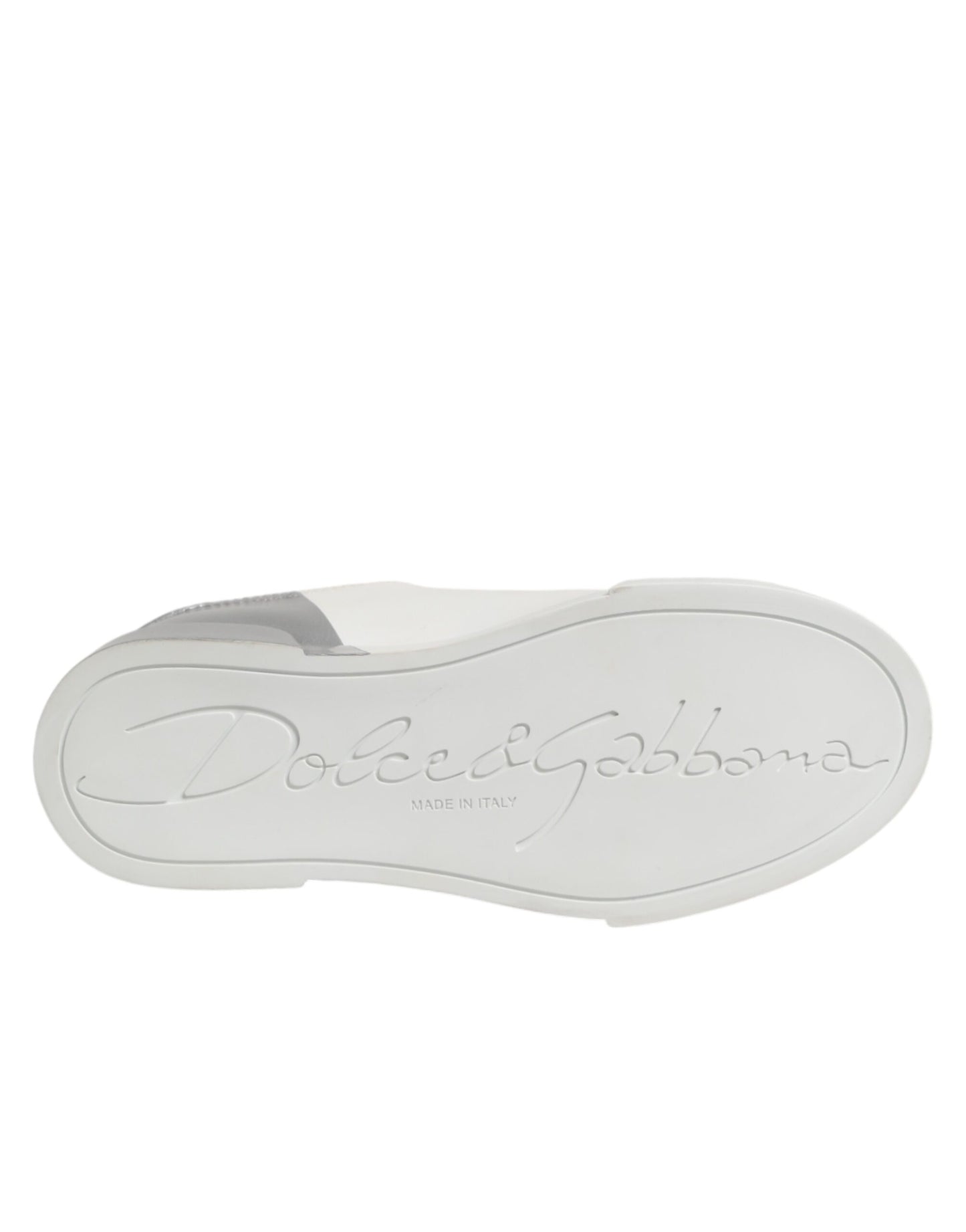 White Gray Low Top Leather Sneaker Shoes